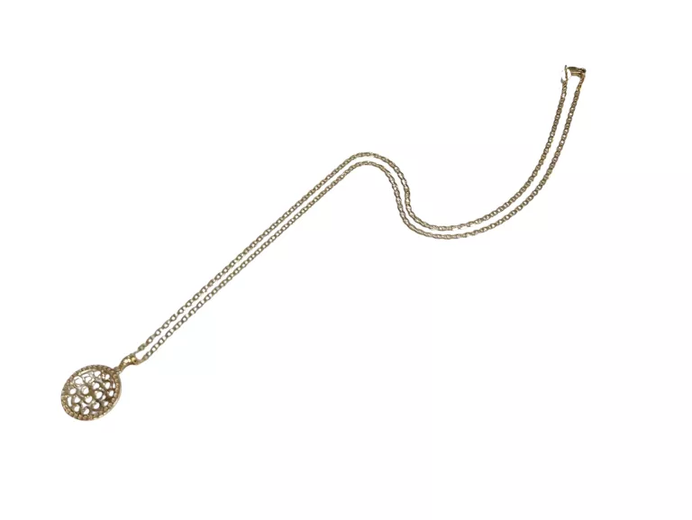 PIĘKNY ZŁOTY ŁAŃCUSZEK + ZAWIESZKA P.585 / W. 4,15G / D. 51CM