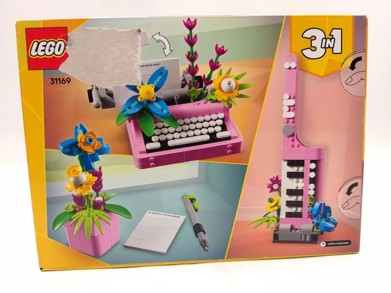 LEGO CREATOR 3 W 1 31169 MASZYNA DO PISANIA Z KWIATAMI #IGŁA