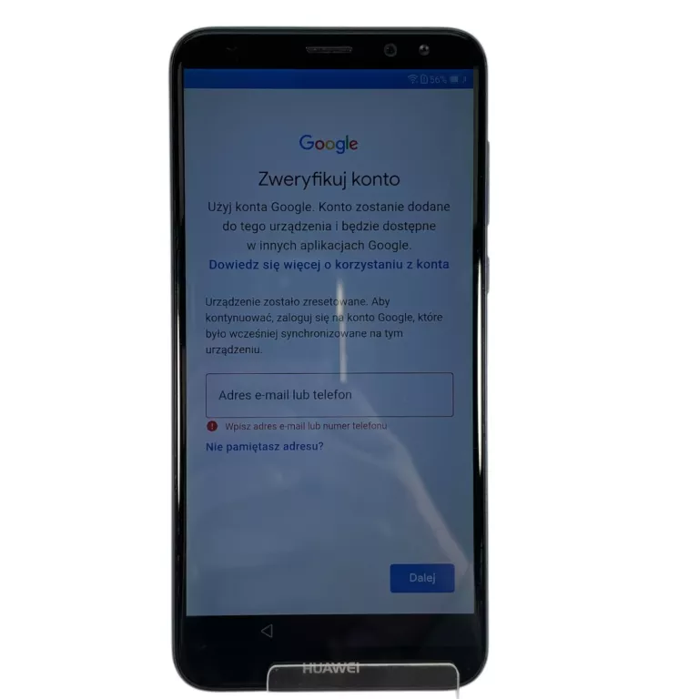 TELEFON HUAWEI MATE 10 LITE 4/64GB USZKODZONY