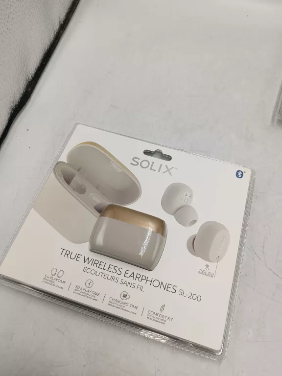 SŁUCHAWKI BEZPRZEWODOWE SOLIX SL-200 KREMOWE