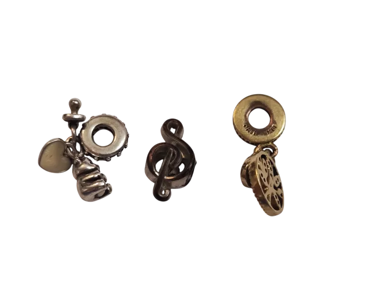 SREBRNA BRANSOLETKA PANDORA 18CM + 3 CHARMSY (1CHARMS PANDORA) PR925