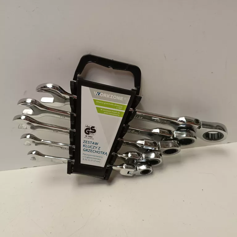 WORKZONE ZESTAW KLUCZY Z GRZECHOTKĄ 5 SZT