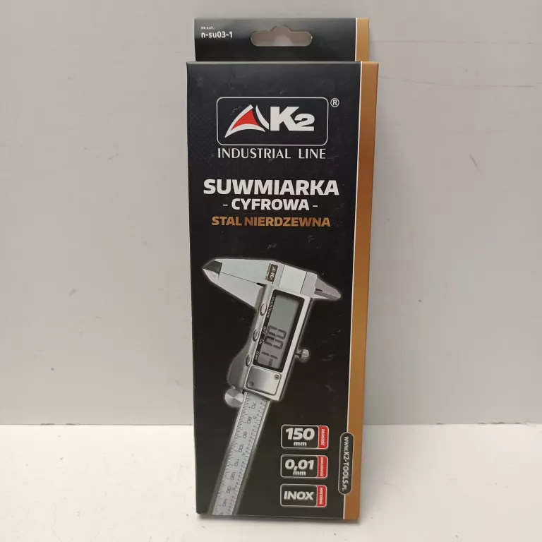 SUWMIARKA ELEKTRONICZNA STAL NIERDZEWNA 150MM/0.01MM K2