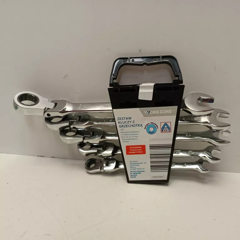 WORKZONE ZESTAW KLUCZY Z GRZECHOTKĄ 5 SZT