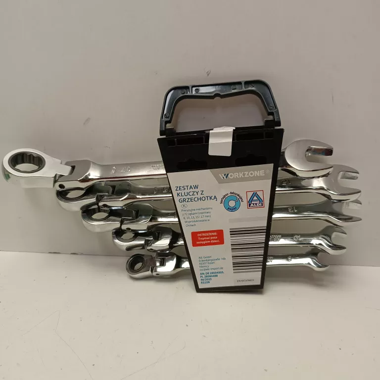WORKZONE ZESTAW KLUCZY Z GRZECHOTKĄ 5 SZT
