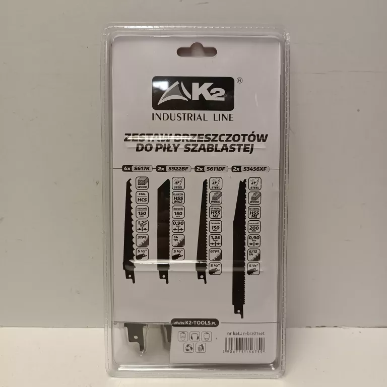 K2 TOOLS N-BRZ01SET ZESTAW BRZESZCZOTÓW DO PIŁY SZABLASTEJ