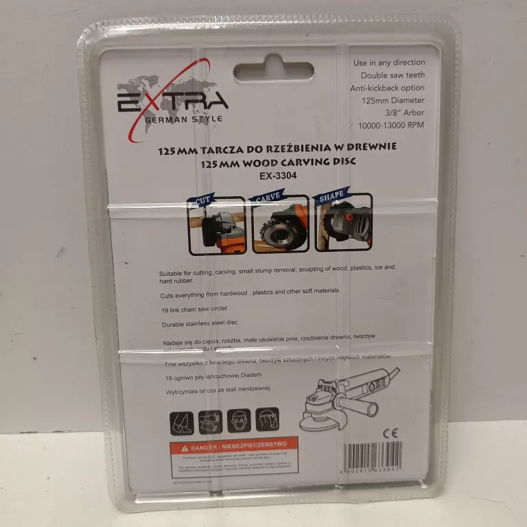 TARCZA TNĄCA ŁAŃCUCHOWA EXTRA EX-3304 125X22,2MM