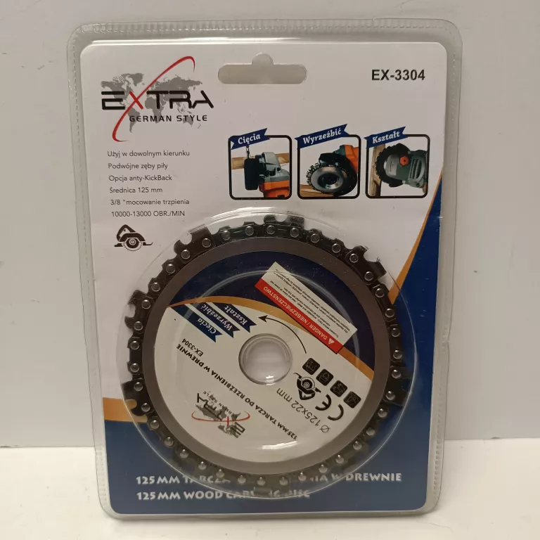 TARCZA TNĄCA ŁAŃCUCHOWA EXTRA EX-3304 125X22,2MM