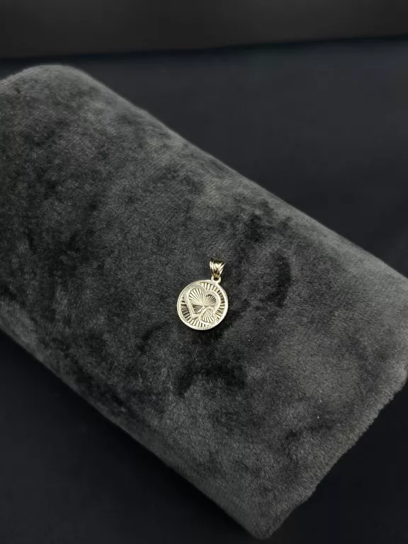 PIĘKNA ZŁOTA ZAWIESZKA Z SERDUSZKAMI PRÓBA 585 WAGA 0,73 G *NOWE*