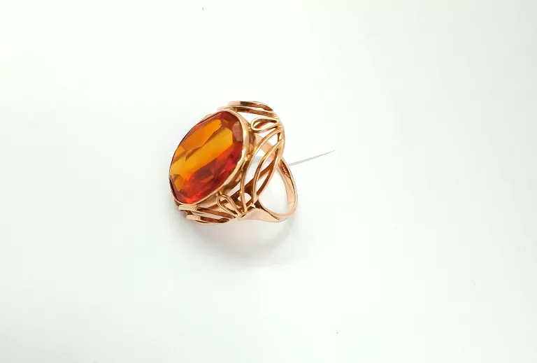 PIĘKNY ZŁOTY PIERŚCIONEK - STARY WYRÓB - 583