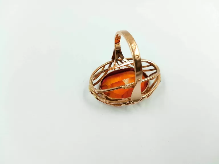 PIĘKNY ZŁOTY PIERŚCIONEK - STARY WYRÓB - 583