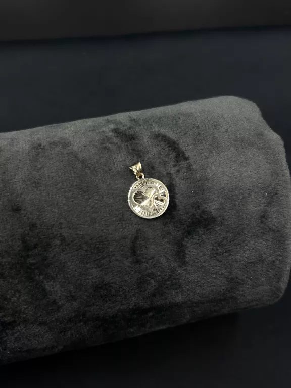 PIĘKNA ZŁOTA ZAWIESZKA Z SERDUSZKAMI PRÓBA 585 WAGA 0,73 G *NOWE*