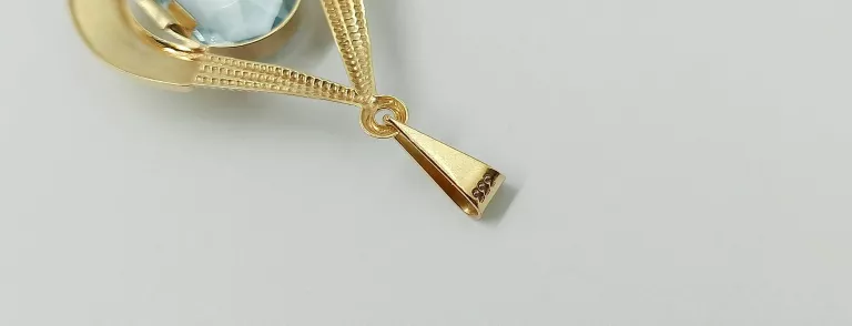 PIĘKNA ZŁOTA ZAWIESZKA - WYJĄTKOWY KAMIEŃ - 333