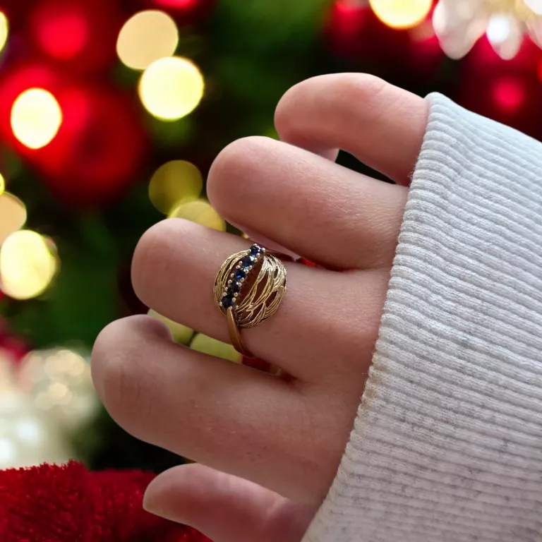 ZŁOTY PIERŚCIONEK PRÓBY 585