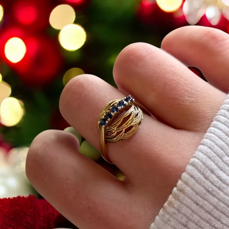 ZŁOTY PIERŚCIONEK PRÓBY 585