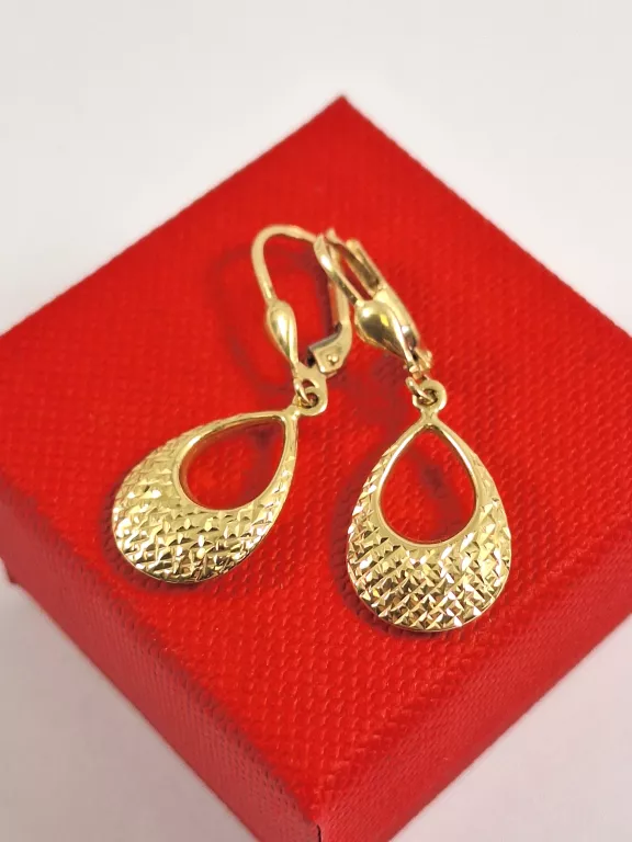 ELEGANCKIE ZŁOTE KOLCZYKI 2,30G 585