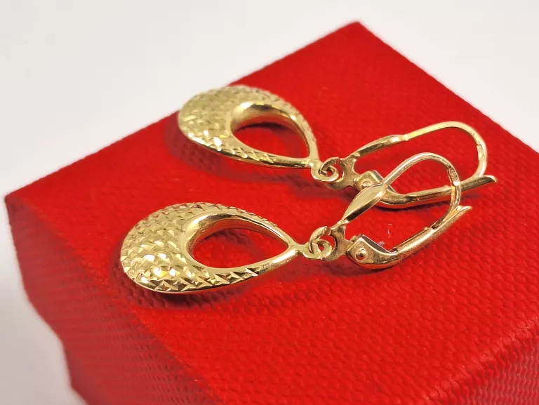 ELEGANCKIE ZŁOTE KOLCZYKI 2,30G 585