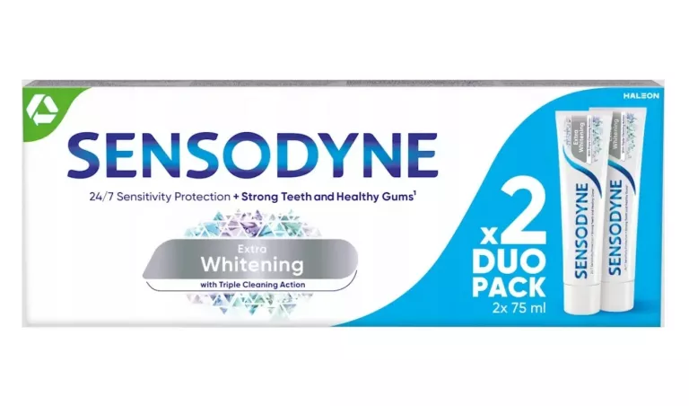 PASTA DO ZĘBÓW SENSODYNE EXTRA WHITENING DUO PACK 2X75ML