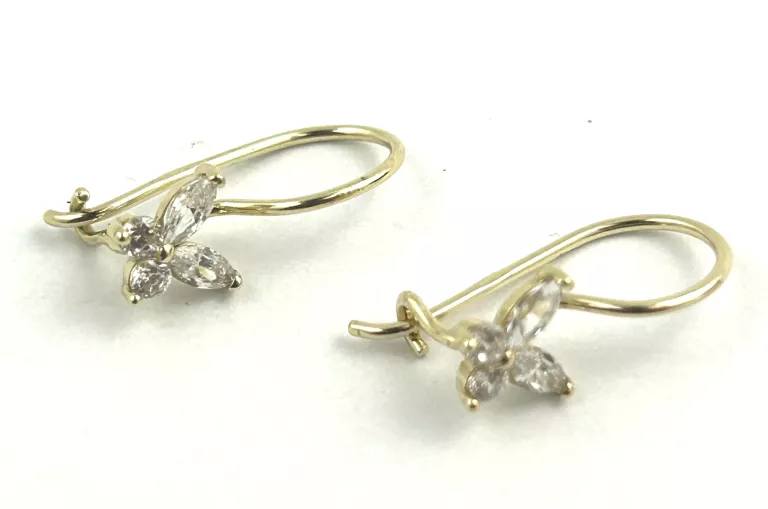 ZŁOTE KOLCZYKI MOTYLKI 0,87G PR333