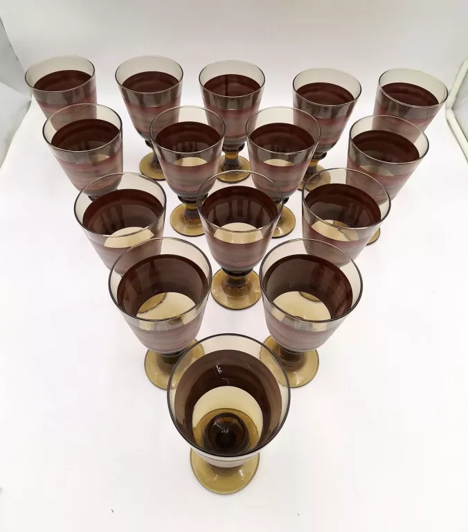 ZESTAW 15 SZTUK PUCHARKÓW LIBBEY SANGO NOVA BROWN