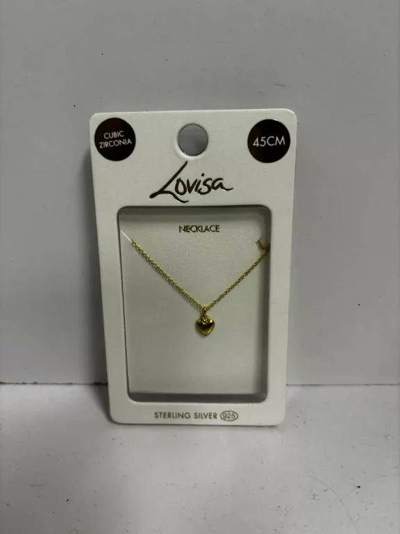 LOVISA - KLASYCZNY ŁAŃCUSZEK ZAWIESZKA SERCE