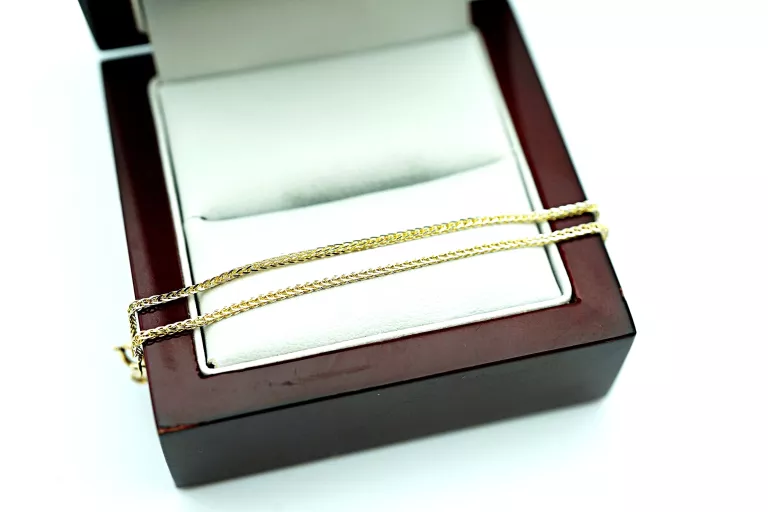 ZŁOTA BRANSOLETKA - SPIGA - 585 0.95G 18CM 14K