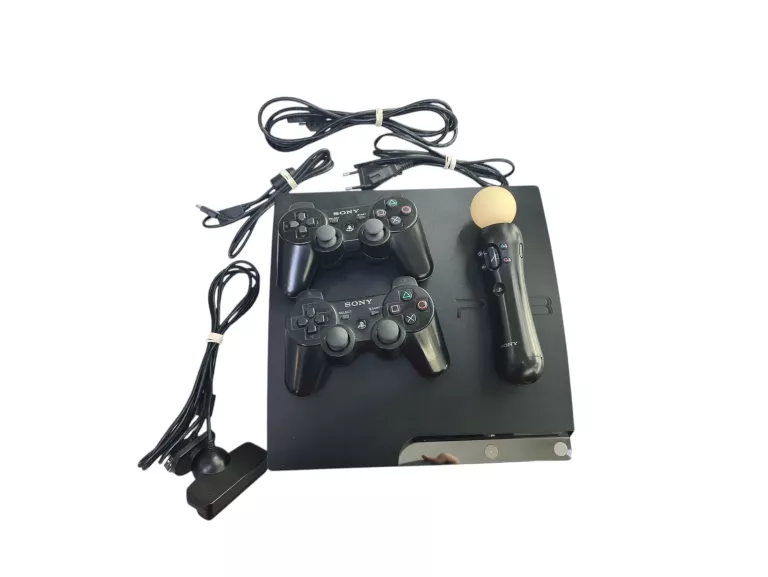 KONSOLA PS3 CUH-2504B + PSMOVE + 2X PAD