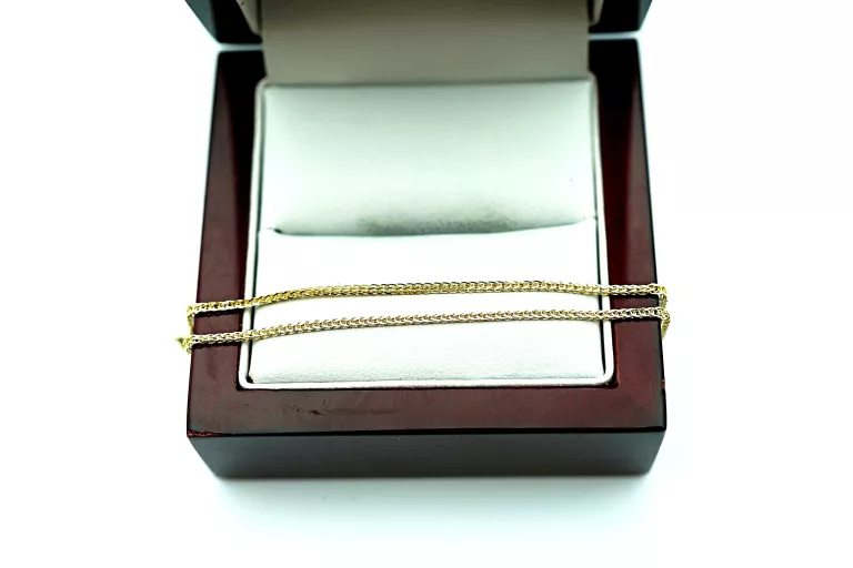 ZŁOTA BRANSOLETKA - SPIGA - 585 0.95G 18CM 14K