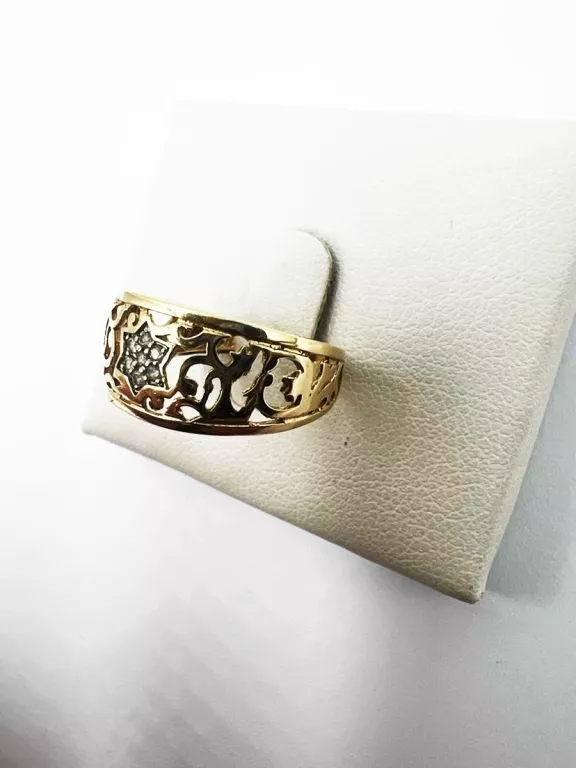 ŚLICZNY ZŁOTY PIERŚCIONEK P.585/2,25G./R.14