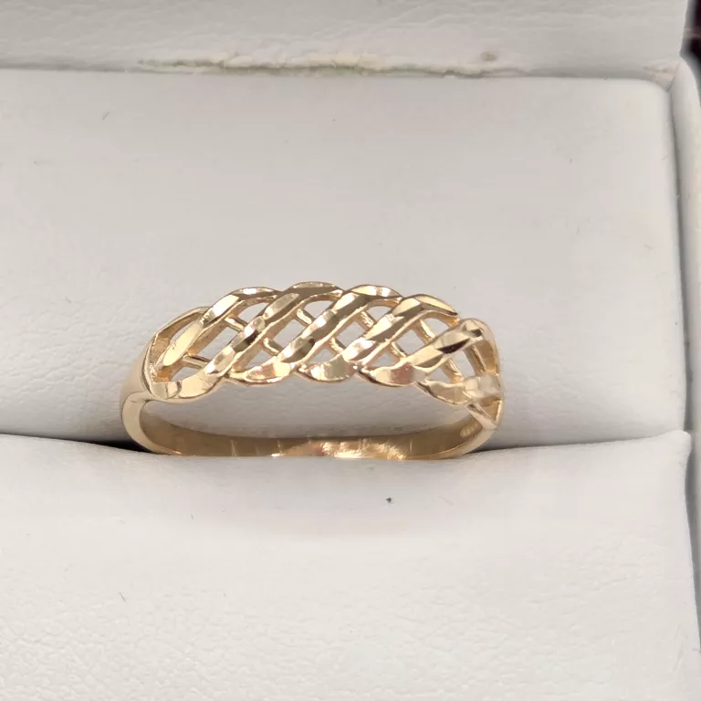 ZŁOTY PIERŚCIONEK 585 1,52G R17