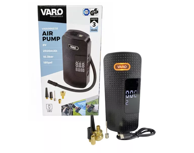 KOMPRESOR DO OPON, BASENÓW, PIŁEK VARO VAR10082/25