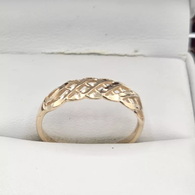 ZŁOTY PIERŚCIONEK 585 1,52G R17