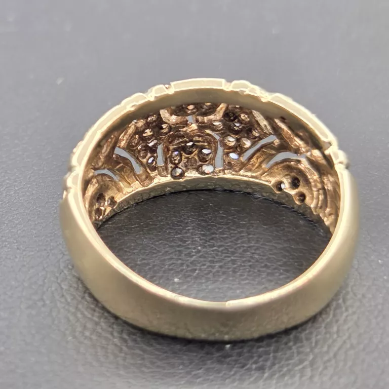 ZŁOTY PIERŚCIONEK Z CYRKONIAM 585 6,84G R17