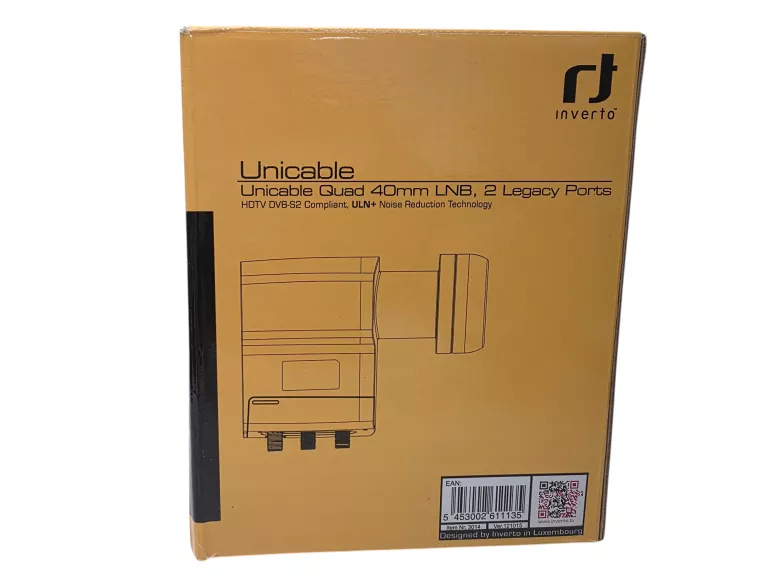 INVERTO LNB UNICABLE QUAD SCR + TWIN (2 LEGACY) LNBU-INV-UT2/1 / PUDEŁKO