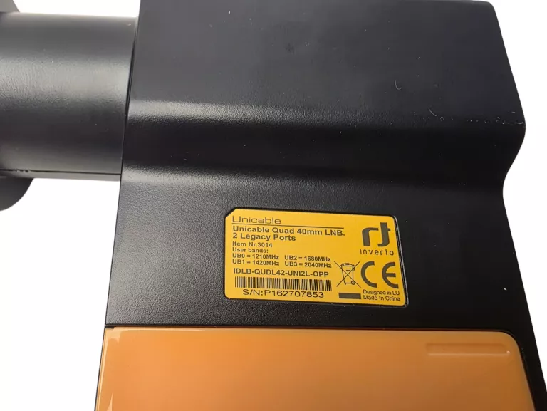 INVERTO LNB UNICABLE QUAD SCR + TWIN (2 LEGACY) LNBU-INV-UT2/1 / PUDEŁKO