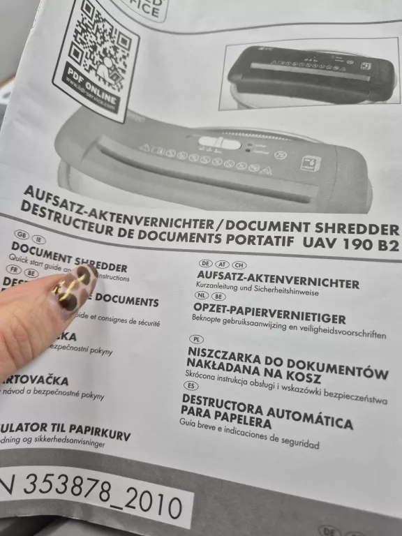 niszczarka-dokumentow-papierow-united-office-uav-190-b2-kod-producenta-315200-uav-190-b2