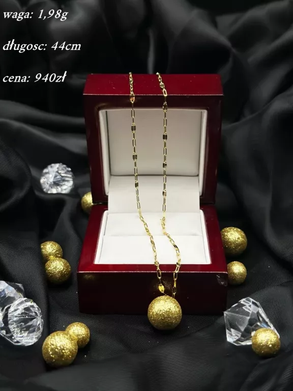 ZŁOTY ŁAŃCUSZEK 585 / 1,98 G / 44 CM