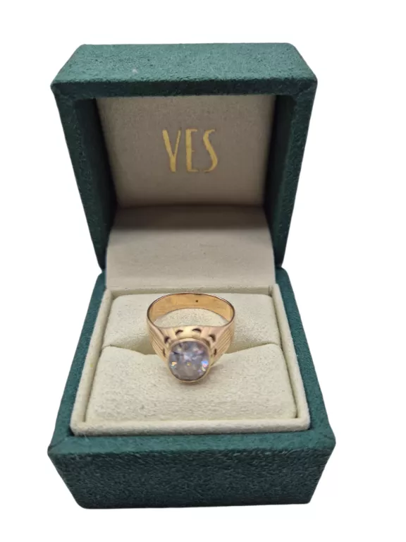 WYRÓB JUBILERSKI UŻYWANY PIERSCIONEK Z OCZKIEM 4,4G 585