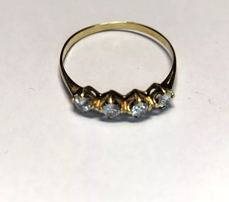 WYRÓB JUBILERSKI UŻYWANY PIERŚCIONEK 1,35G