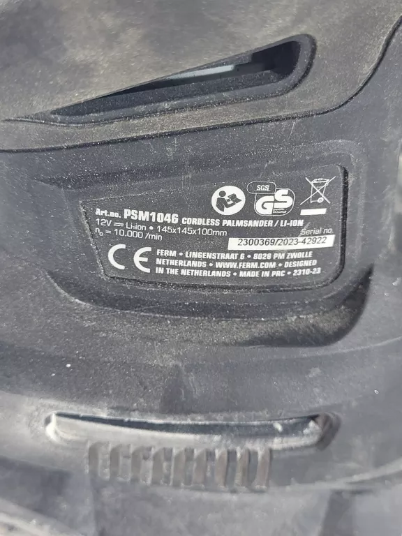 BEZPRZEWODOWA SZLIFIERKO-POLERKA FERM AX-POWER 12V