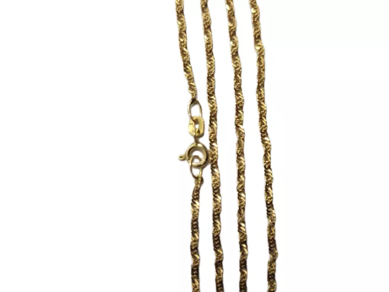 ZŁOTY ŁAŃCUSZEK O SPLOCIE KORDEL 46CM 2,5G 585