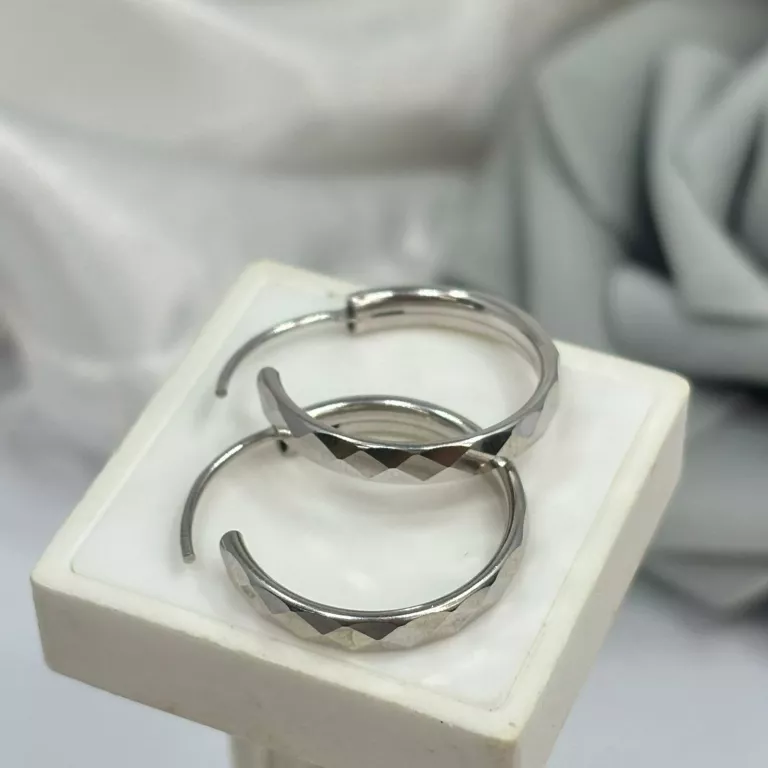 SREBRNE KOLCZYKI KÓŁECZKA RZEŹBIONE 925/1,9G