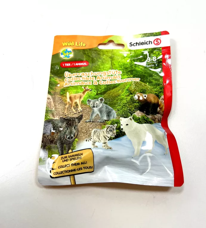 SCHLEICH WILD LIFE FIGURKA KOLEKCJONERSKA NIESPODZIANKA SASZETKA SERIA 3