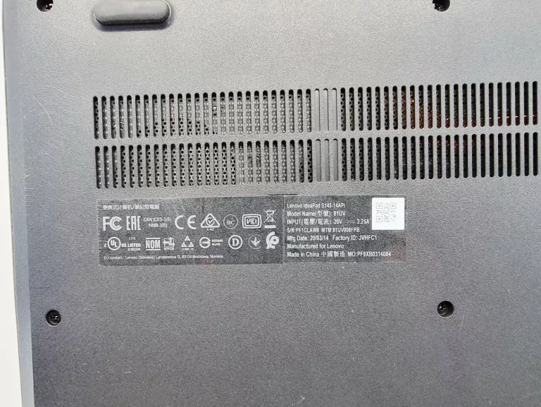 LAPTOP LENOVO IDEAPAD S145-14API