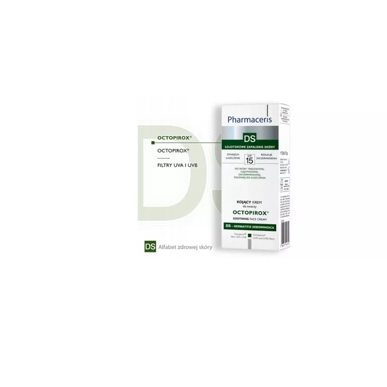 PHARMACERIS DS OCTOPIROX KOJĄCY KREM DO TWARZY SPF 15 30ML