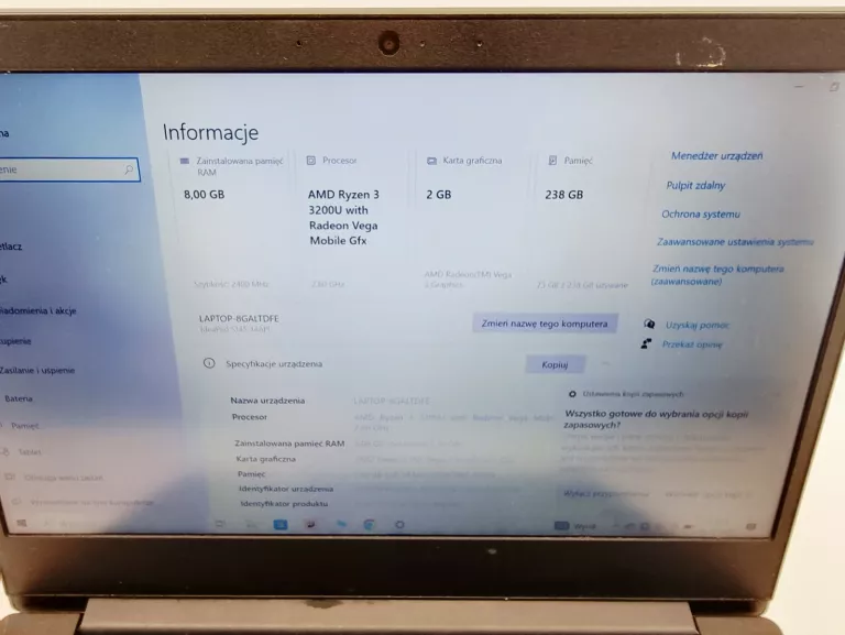 LAPTOP LENOVO IDEAPAD S145-14API