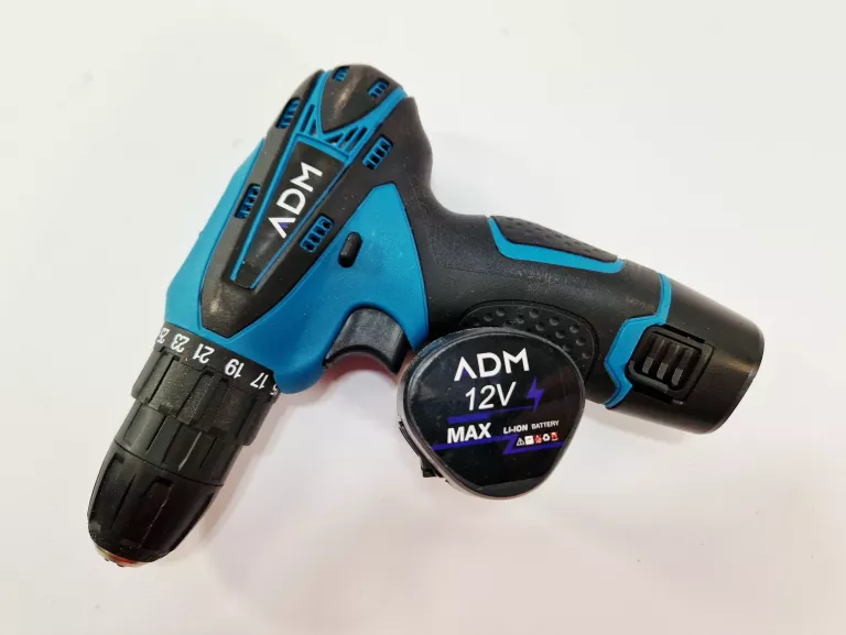 ZESTAW WKRĘTARKA ADM 12V + 2X AKU + AKCESORIA BITY WIERTŁA NASADKI WALIZKA