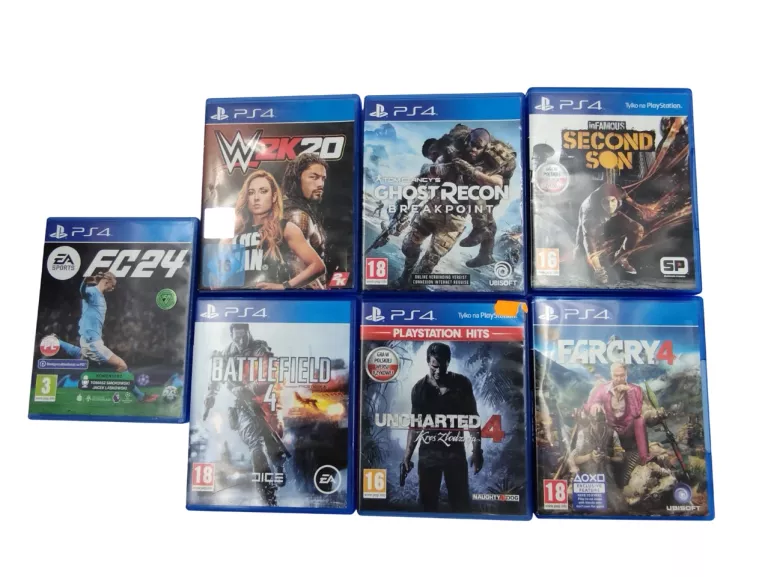 ZESTAW 7 GIER PS4