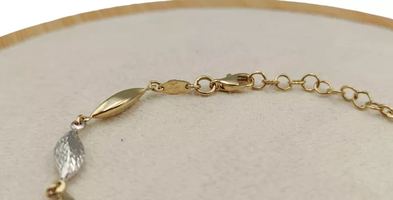 ŚLICZNA ZŁOTA BRANSOLETA B104 14K 585/3,44 G/20 CM