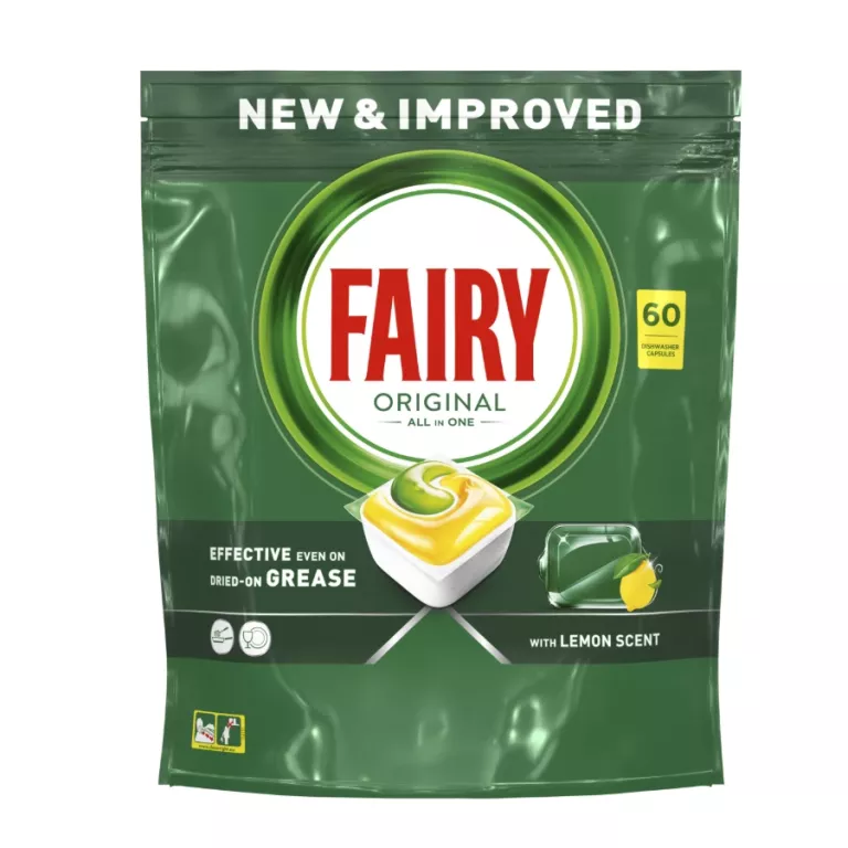 KAPSUŁKI DO ZMYWARKI FAIRY ORIGINAL ALL IN ONE LEMON CYTRYNA 60 SZT.